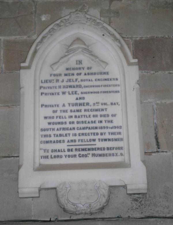 Oorlogsmonument St. Oswalds Church Ashbourne #2