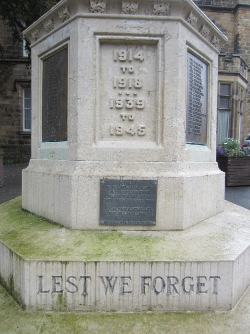 Oorlogsmonument Burley in Wharfedale #3