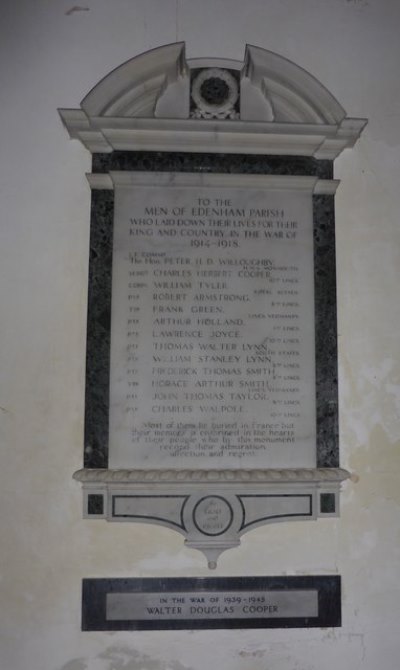 War Memorial St. Michael and All Angels Church #1