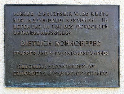 Memorial Dietrich Bonhoeffer