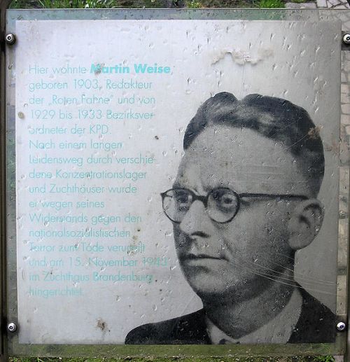 Gedenkteken Martin Weise #1