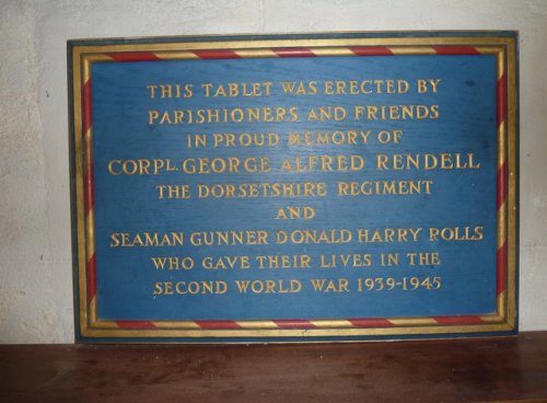 War Memorial St. Osmund Church Osmington #2