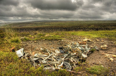 Crash Site & Wreckage Halifax DK 185