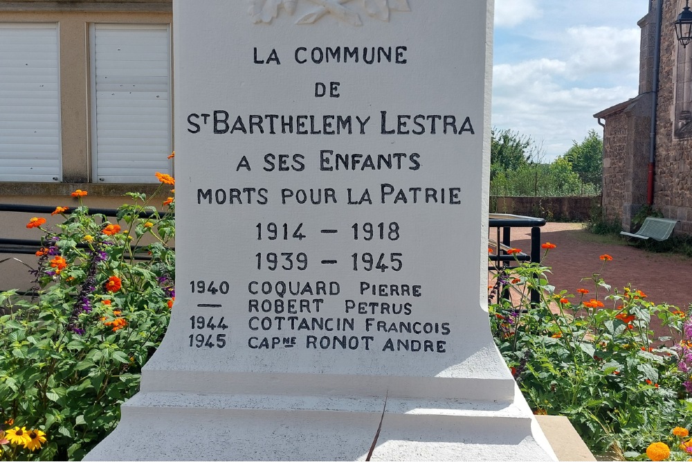 War Memorial Saint-Barthélémy-Lestra #4