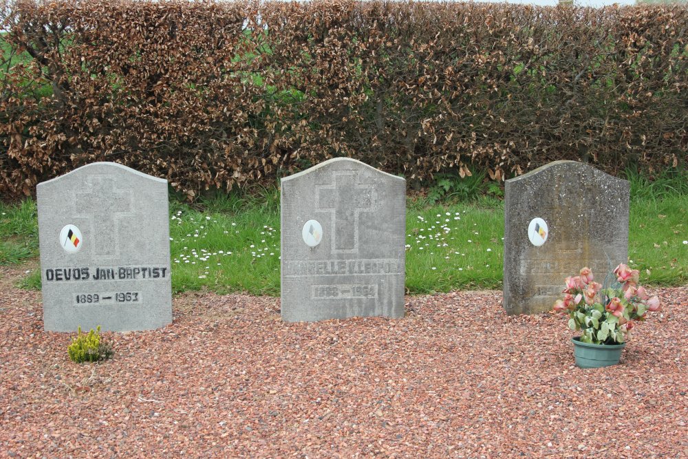 Belgische Graven Oudstrijders Vollezele Begraafplaats #4
