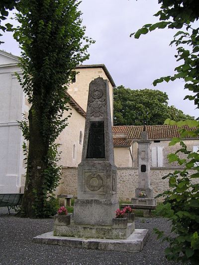 Monument Eerste Wereldoorlog Aignes-et-Puyproux #1