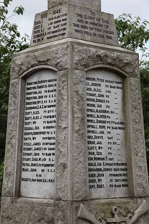 Oorlogsmonument Pitlochry #2