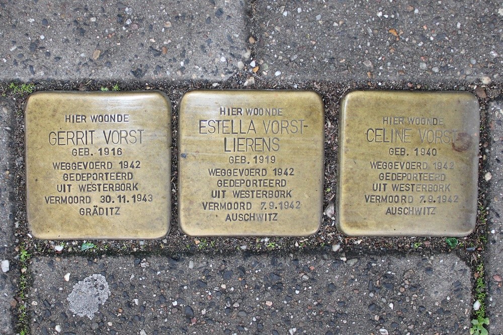 Stolpersteine Peperstraat 86 (voorheen Fransestraat 1a) #1