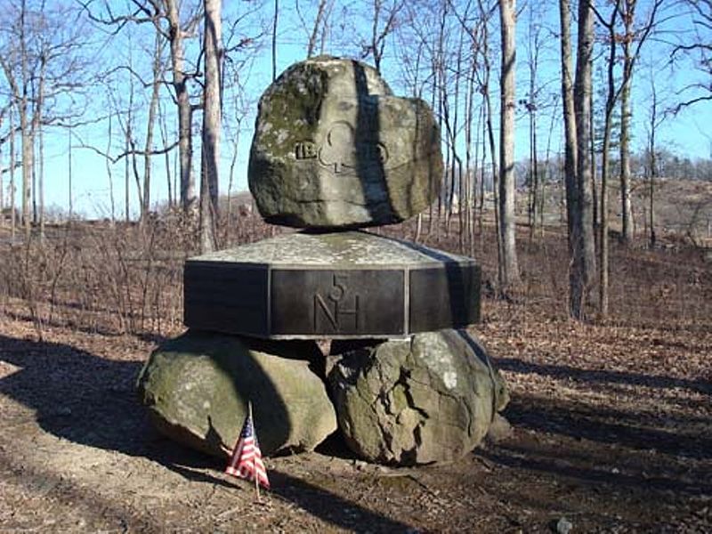 Monument 5th New Hampshire Volunteer Infantry