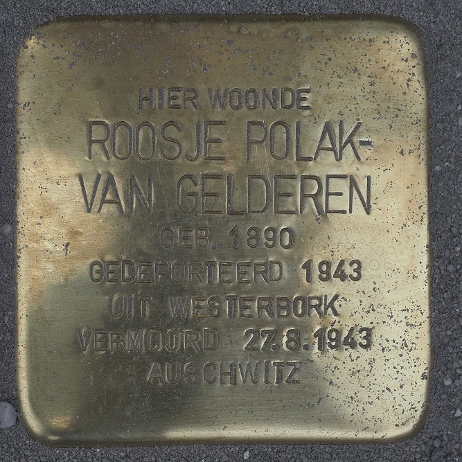 Stolpersteine Zwolsestraat 22 (nu T.G. Gibsonstraat 21) #4