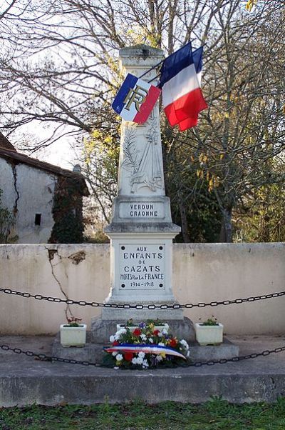 Oorlogsmonument Cazats #1