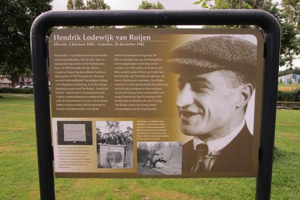 Information Panel Resistance Fighter Hendrik Lodewijk van Roijen #1