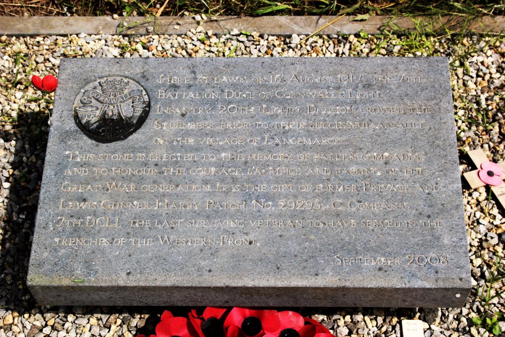 Memorial Stone Harry Patch #3