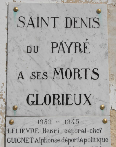 Oorlogsmonument Saint-Denis-du-Payr #2