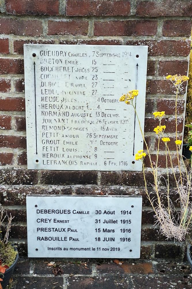 Oorlogsmonument Mesnières-en-Bray #4