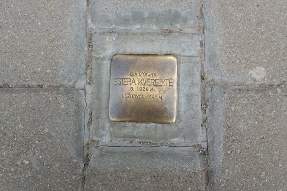 Stolperstein Turgaus aiktė (9?) #1