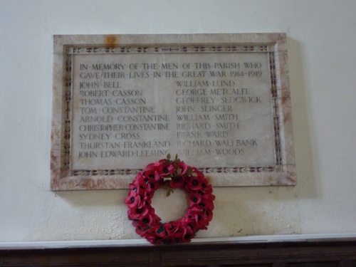 War Memorial St. James Church #1