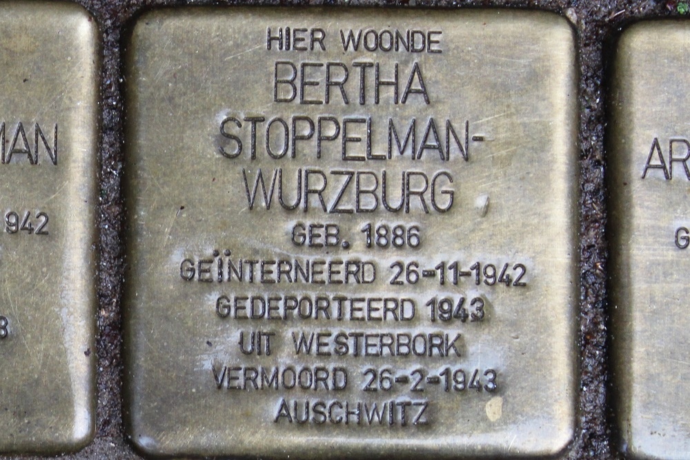 Stolpersteine Marcusstraat 19 #3
