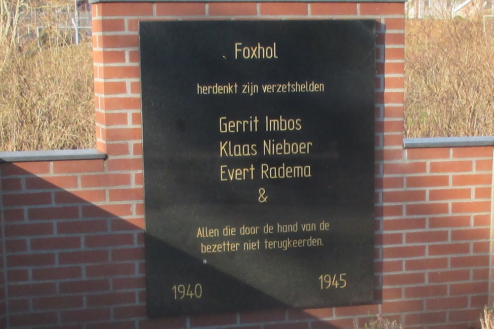 Verzetsmonument Foxhol #1