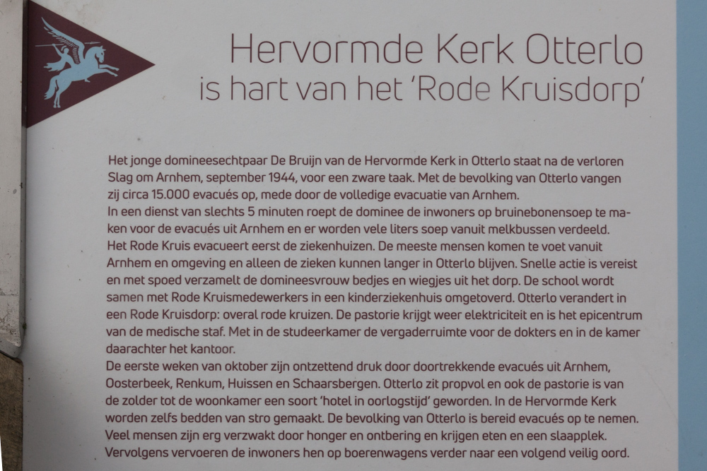 Informatiebord Hervormde Otterlo is hart van het 'Rode Kruisdorp' #2