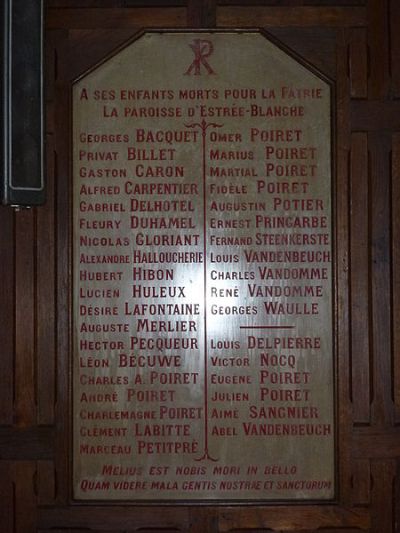 Oorlogsmonument Estrée-Blanche #1