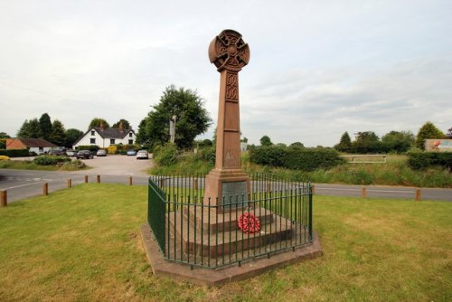 Oorlogsmonument Little Budworth