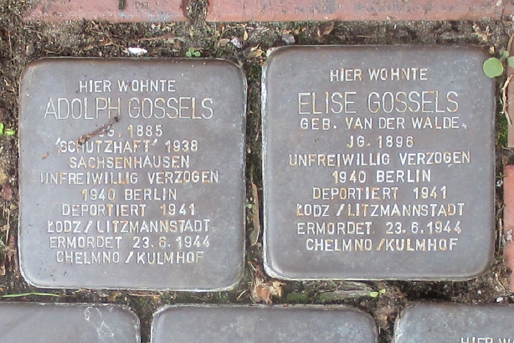 Stolpersteine Wallstrasse- Ecke Oldersumer Strasse #2