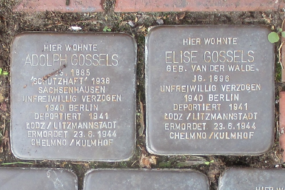 Stolpersteine Wallstrasse- Ecke Oldersumer Strasse #2