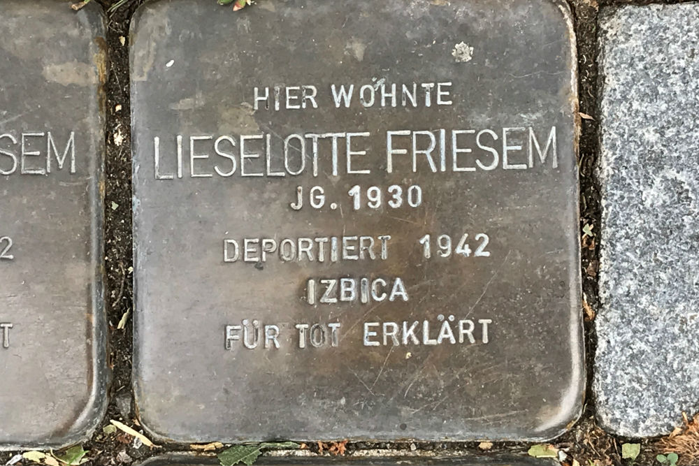 Stumbling Stones Jesuitenstraße 28 #3