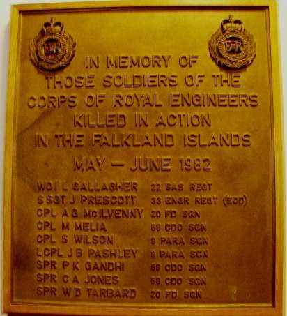 Falklands War Memorial Royal Engineers