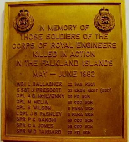 Monument Falkland-oorlog Royal Engineers #1