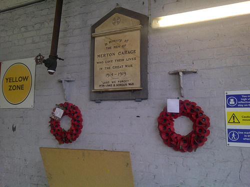 War Memorial Merton Bus Garage