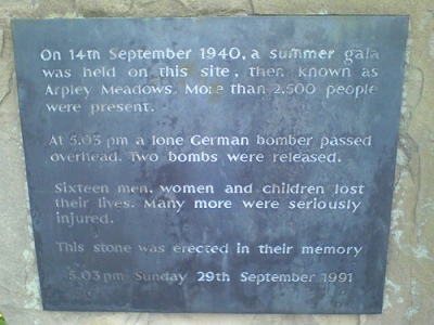 Monument Slachtoffers Bombardement Warrington #2