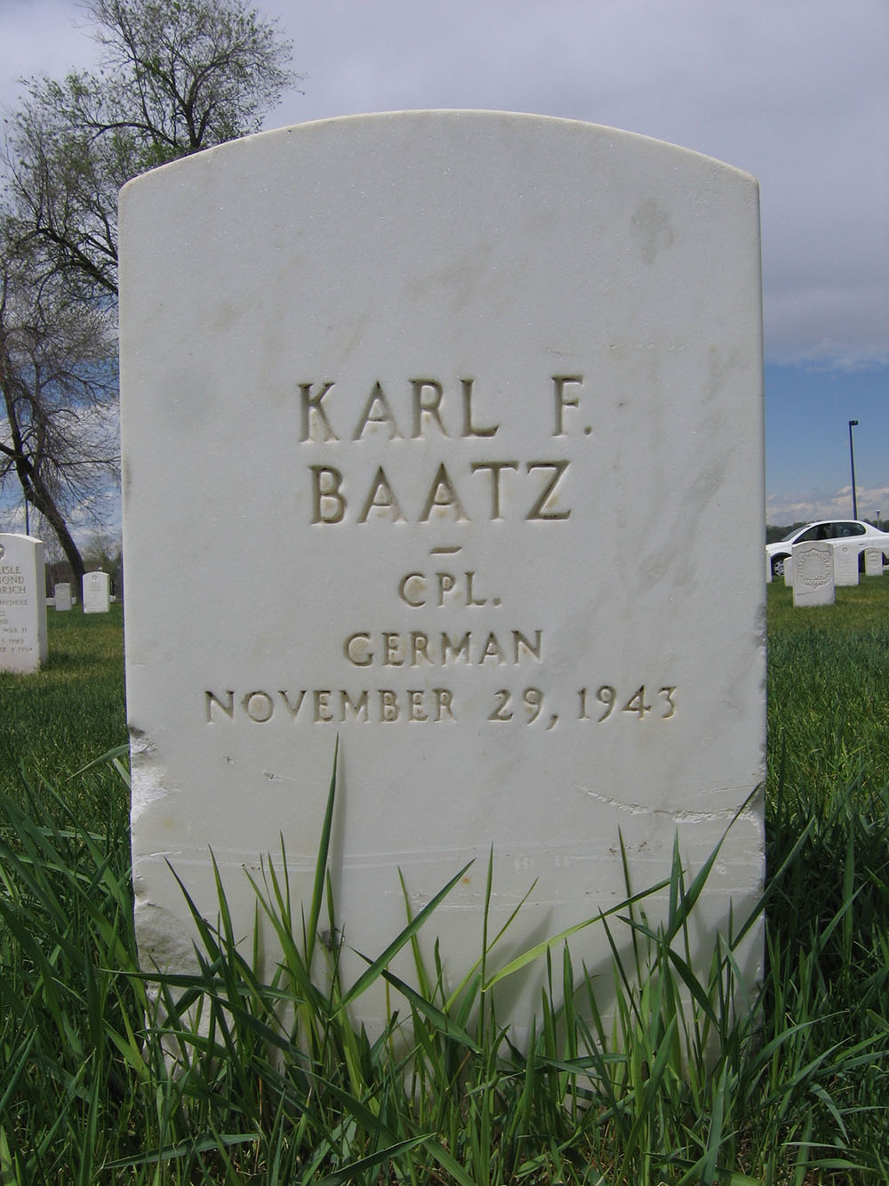 German War Grave Fort Logan