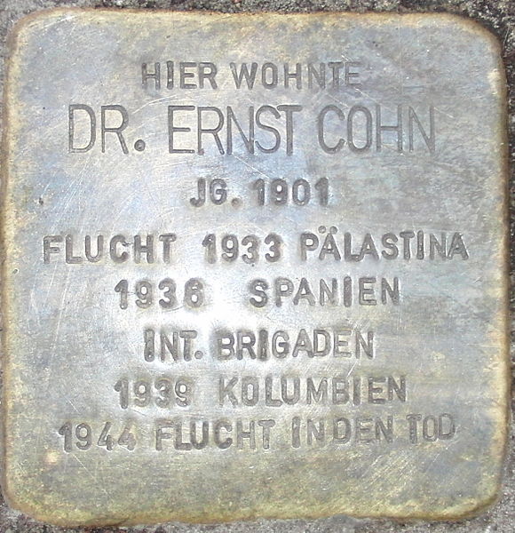 Stolperstein Uhlichstrae 20 #1