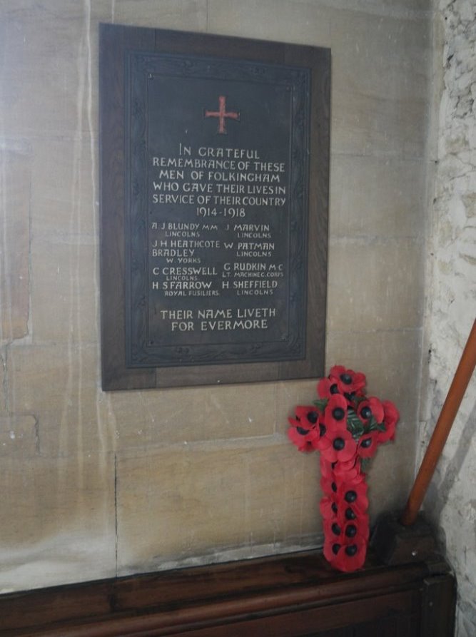 Monument Eerste Wereldoorlog Folkingham