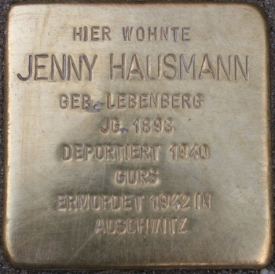 Stolpersteine Alte Weingartener Strae 10 #2