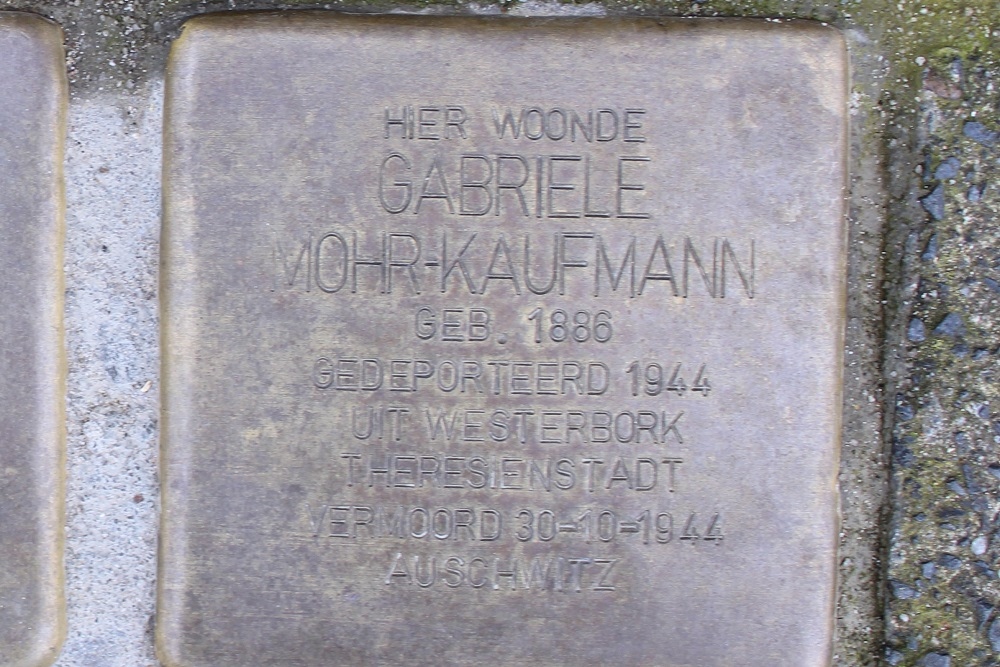 Stolpersteine Fagelstraat 17 #3