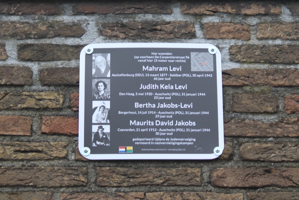 Death Plaque De Carpentierstraat 96