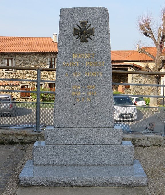 War Memorial Boisset-Saint-Priest