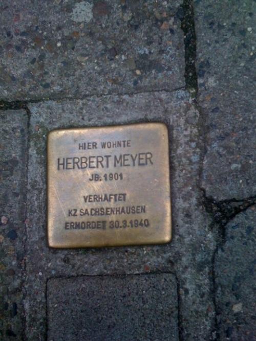 Stolperstein Wexstraße 29 #1