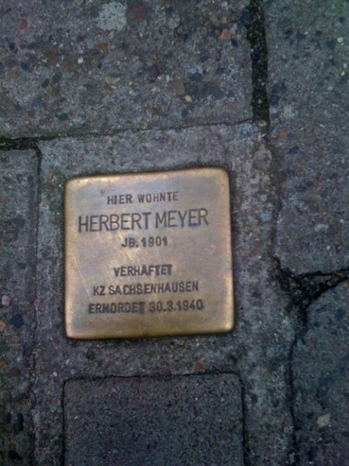 Stolperstein Wexstrae 29 #1