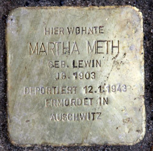 Stolpersteine Oderstrae 52 #2