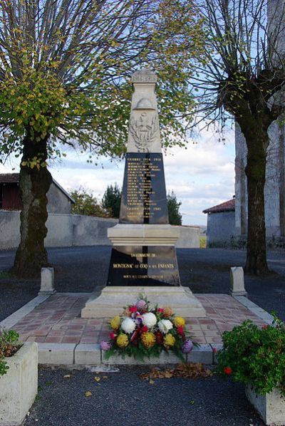 Oorlogsmonument Montignac-le-Coq