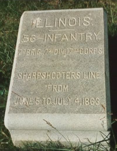 Position Marker Sharpshooters-Line 56th Illinois Infantry (Union) #1
