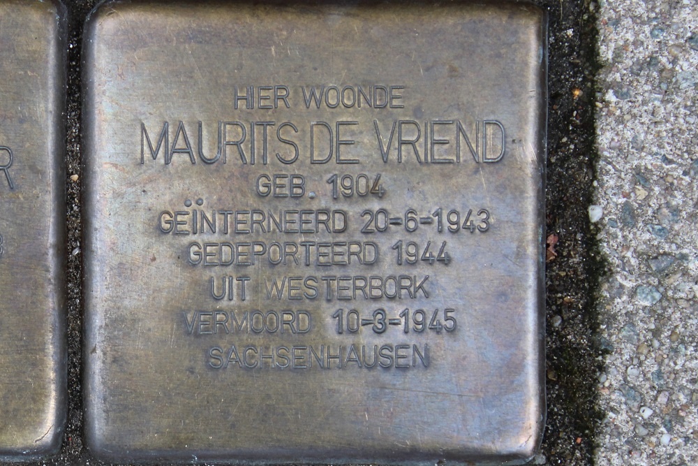 Stolpersteine Roerstraat 12 #4