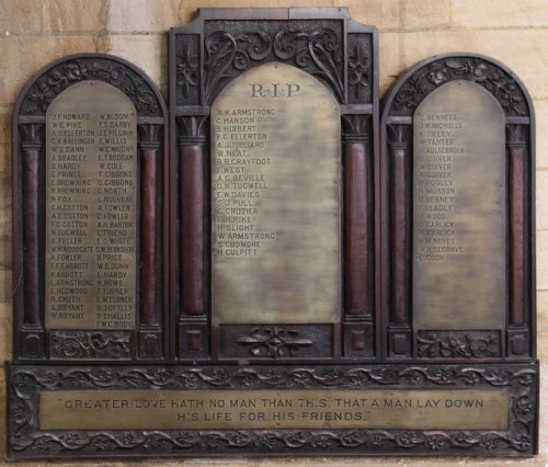 War Memorial All Hallows Church