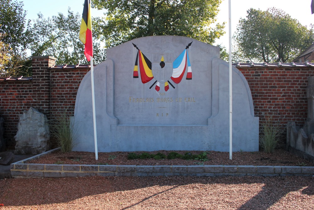 Frans Monument Begraafplaats Ecaussinnes-Lalaing #1