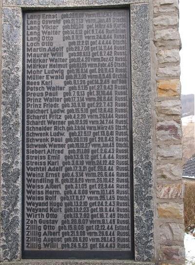 War Memorial Niederwörresbach #2
