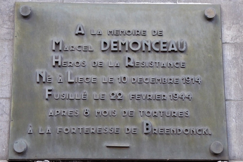 Gedenkteken Verzetsstrijder Marcel Demonceau #1
